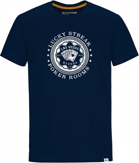 Motley Denim QUEENS T-shirt Navy - Marškinėliai - Marškinėliai - 2XL-14XL