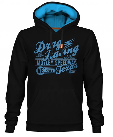 Motley Denim Ripley Hoodie Black - Megztiniai ir Džemperiai - Megztiniai ir Džemperiai - 2XL-14XL