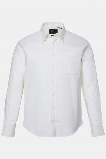 JP1880 Checked Flannel Shirt Long Sleeve Creamy White - Marškiniai - Marškiniai - 2XL-8XL