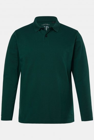 JP1880 Polo Shirt Long Sleeve Pique Dark Green - Polo marškinėliai - Polo marškinėliai - 2XL-8XL