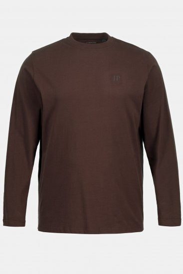 JP1880 Long Sleeve OEKO-TEX T-Shirt Brown - Marškinėliai - Marškinėliai - 2XL-14XL