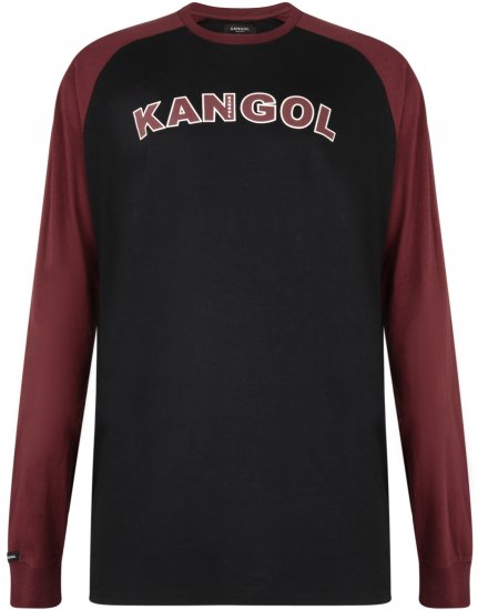 Kangol Rufio Long Sleeve T-shirt Black - Marškinėliai - Marškinėliai - 2XL-14XL