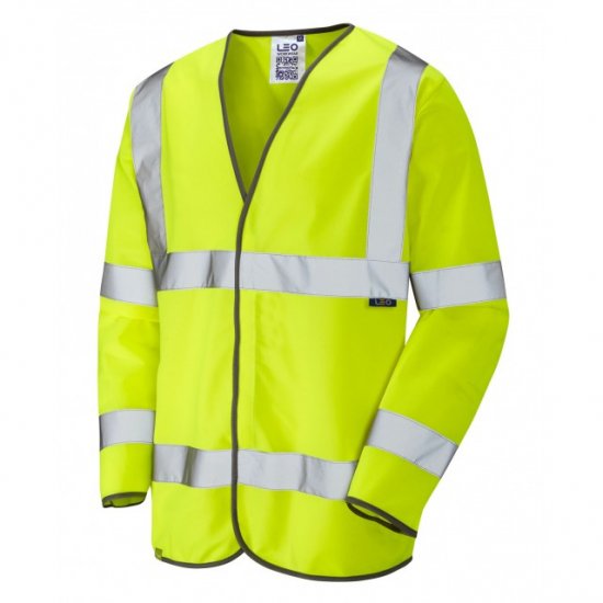 Leo Shirwell Ecoviz Sleeved Waistcoat Hi-Vis Yellow - Darbo drabužiai - Darbo drabužiai - 3XL-10XL
