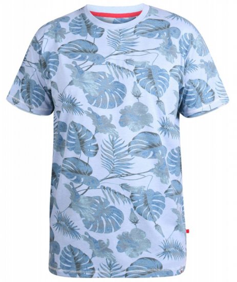 D555 Seymour T-shirt Blue - Marškinėliai - Marškinėliai - 2XL-14XL