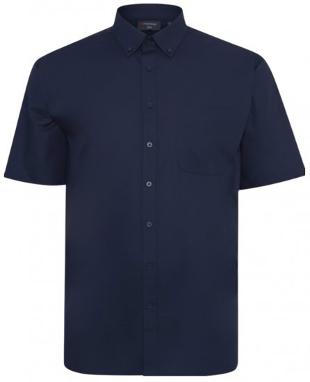 Espionage SH149 Plain Short Sleeve Shirt Navy - Marškiniai - Marškiniai - 2XL-8XL