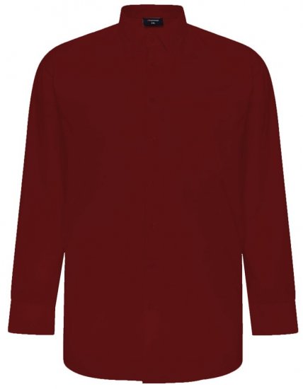 Espionage SH150 vyno spalvos ilgomis rankovėmis marškiniai - Marškiniai - Marškiniai - 2XL-8XL