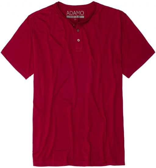 Adamo Silas Regular fit Serafino T-shirt Burgundy - Marškinėliai - Marškinėliai - 2XL-14XL