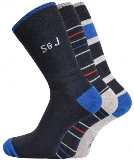 Smith & Jones Sires 3-pack Socks (46-49) - Apatinis trikotažas ir plaukimo apranga - Apatinis trikotažas - 2XL-8XL
