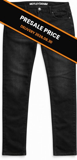 Motley Denim Soho 5-Pocket Jeans Black - Džinsai ir kelnės - Džinsai ir Kelnės - W40-W70