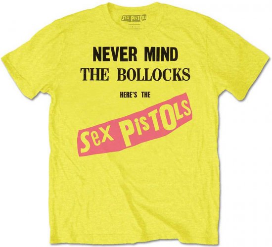 Sex Pistols Never Mind The Bollocks T-shirt Yellow - Marškinėliai - Marškinėliai - 2XL-14XL