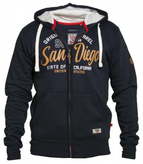 D555 Stockton Hoodie Navy - Megztiniai ir džemperiai - Megztiniai ir Džemperiai - 2XL-14XL