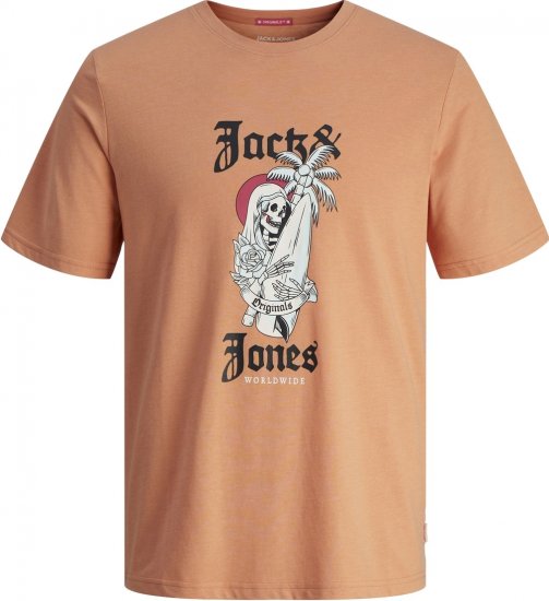 Jack & Jones JORCOCONUT T-shirt Canyon Sunset - Marškinėliai - Marškinėliai - 2XL-14XL