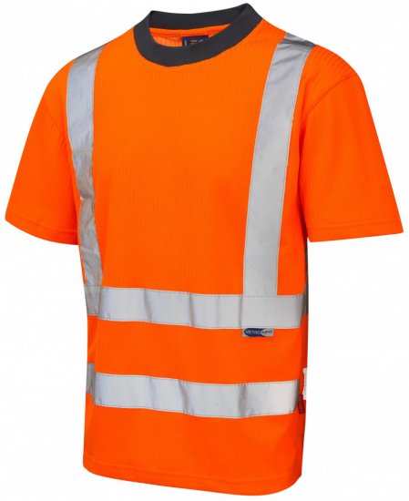 Leo Newport Comfort T-shirt Hi-Vis Orange - Darbo drabužiai - Darbo drabužiai - 3XL-10XL