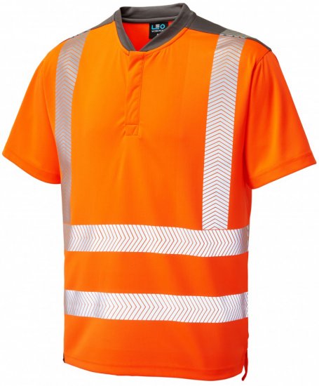 Leo Putsborough COOLMAX® Performance T-Shirt Hi-Vis Orange - Darbo drabužiai - Darbo drabužiai - 3XL-10XL