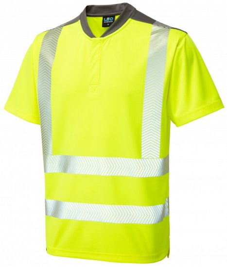 Leo Putsborough COOLMAX® Performance T-Shirt Hi-Vis Yellow - Darbo drabužiai - Darbo drabužiai - 3XL-10XL