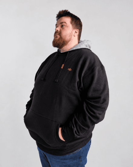 Motley Denim Riga Hoodie Black - Megztiniai ir džemperiai - Megztiniai ir Džemperiai - 2XL-14XL