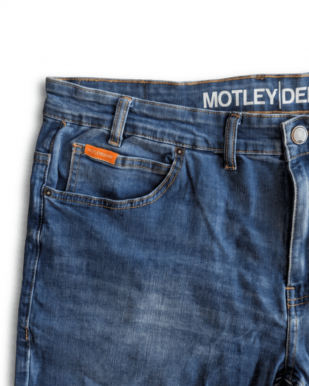 Motley Denim Soho 5-Pocket Jeans Blue Wash - Džinsai ir kelnės - Džinsai ir Kelnės - W40-W70