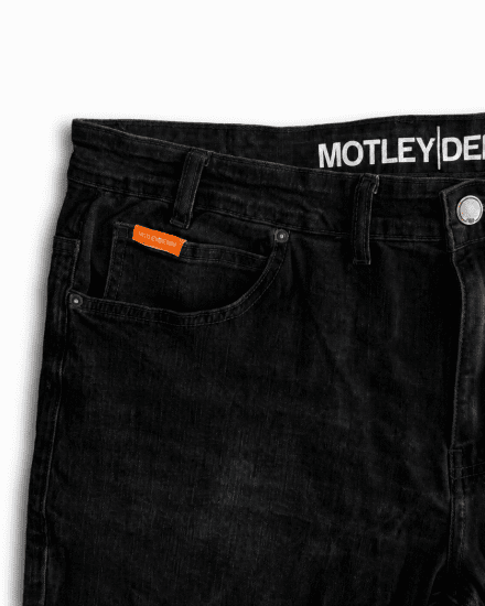 Motley Denim Soho 5-Pocket Jeans Black - Džinsai ir kelnės - Džinsai ir Kelnės - W40-W70