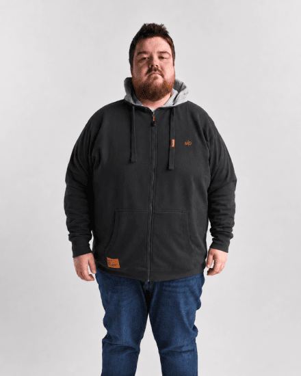Motley Denim Copenhagen Hoodie Charcoal - Megztiniai ir džemperiai - Megztiniai ir Džemperiai - 2XL-14XL