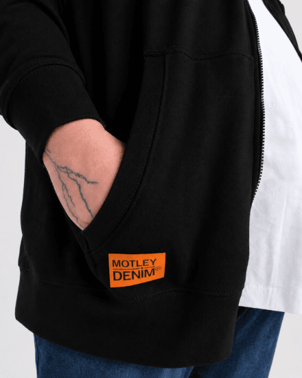 Motley Denim Copenhagen Hoodie Black - Megztiniai ir džemperiai - Megztiniai ir Džemperiai - 2XL-14XL