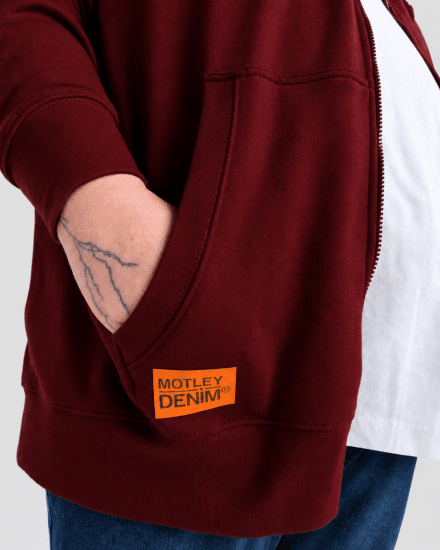 Motley Denim Copenhagen Hoodie Red - Megztiniai ir džemperiai - Megztiniai ir Džemperiai - 2XL-14XL