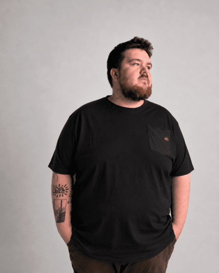 Motley Denim Milan Marškinėliai Juoda - Marškinėliai - Marškinėliai - 2XL-14XL