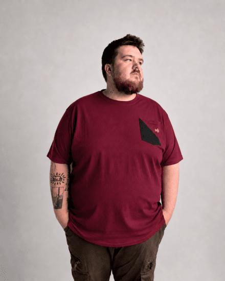 Motley Denim Milan Marškinėliai Raudona - Marškinėliai - Marškinėliai - 2XL-14XL
