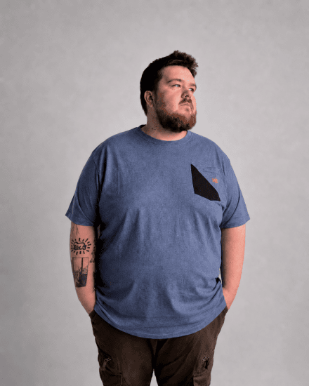 Motley Denim Milan Marškinėliai Šviesus indigo - Marškinėliai - Marškinėliai - 2XL-14XL
