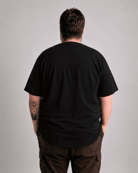 Motley Denim Milan Marškinėliai Juoda - Marškinėliai - Marškinėliai - 2XL-14XL