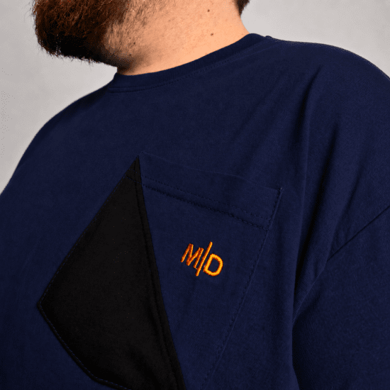 Motley Denim Milan Marškinėliai Tamsiai mėlyna - Marškinėliai - Marškinėliai - 2XL-14XL
