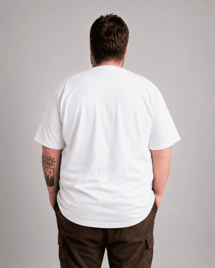 Motley Denim Milan Marškinėliai Balta - Marškinėliai - Marškinėliai - 2XL-14XL