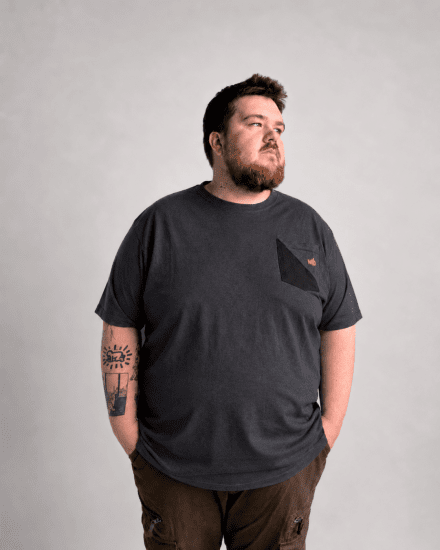 Motley Denim Milan Marškinėliai Tamsiai pilka - Marškinėliai - Marškinėliai - 2XL-14XL