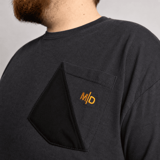 Motley Denim Milan Marškinėliai Tamsiai pilka - Marškinėliai - Marškinėliai - 2XL-14XL