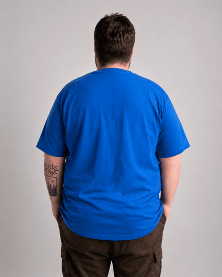 Motley Denim Milan Marškinėliai Karališka mėlyna - Marškinėliai - Marškinėliai - 2XL-14XL