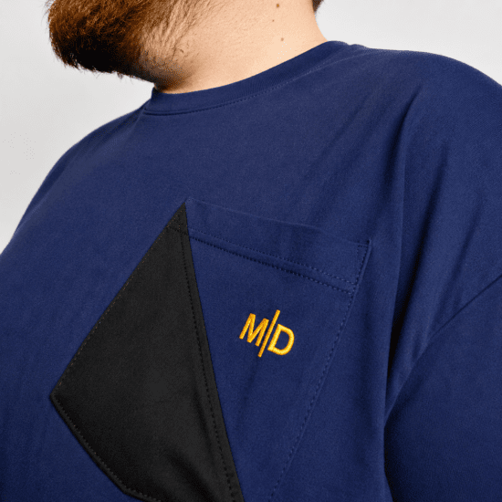 Motley Denim Milan Marškinėliai Tamsus indigo - Marškinėliai - Marškinėliai - 2XL-14XL