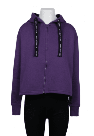 Nora Mikken GERTRUD Cropped Hoodie Purple - DRABUŽIAI MOTERIMS XS-XXL - 