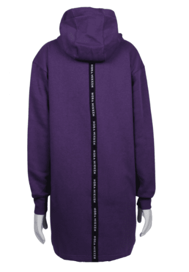 Nora Mikken KADRI WHITE Long Hoodie Purple - Megztiniai ir džemperiai - 