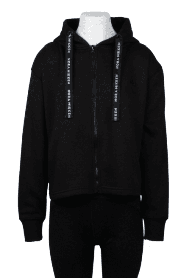 Nora Mikken GERTRUD Cropped Hoodie Black - Megztiniai ir džemperiai - 