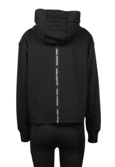 Nora Mikken GERTRUD Cropped Hoodie Black - Megztiniai ir džemperiai - 