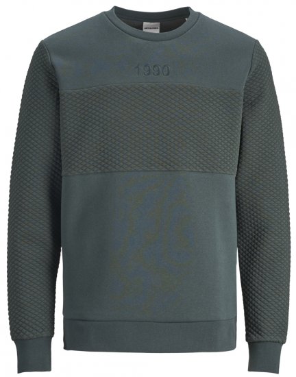 Jack & Jones JCOVETTEL Sweatshirt Spruce - Megztiniai ir džemperiai - Megztiniai ir Džemperiai - 2XL-14XL
