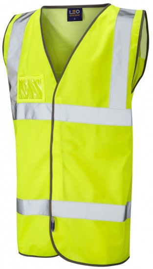 Leo Velator Mesh Back Waistcoat Hi-Vis Yellow - Darbo drabužiai - Darbo drabužiai - 3XL-10XL