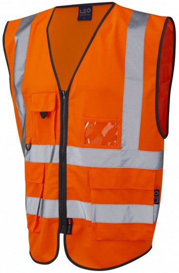 Leo Lynton Superior Waistcoat Hi-Vis Orange - Darbo drabužiai - Darbo drabužiai - 3XL-10XL