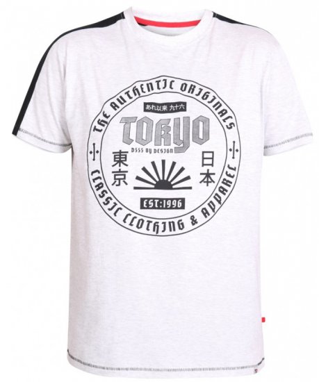 D555 Walton T-shirt White - Marškinėliai - Marškinėliai - 2XL-14XL