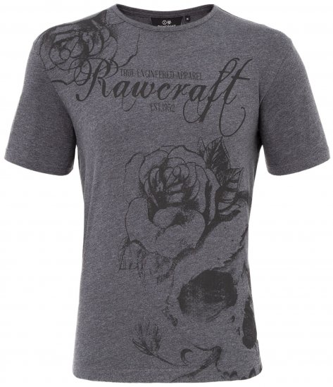 Rawcraft Webling T-shirt Charcoal - Marškinėliai - Marškinėliai - 2XL-14XL