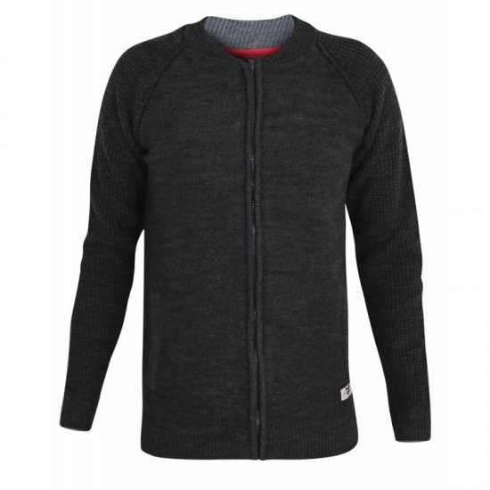 D555 Xavier Knitted Bomber Charcoal - Megztiniai ir džemperiai - Megztiniai ir Džemperiai - 2XL-14XL