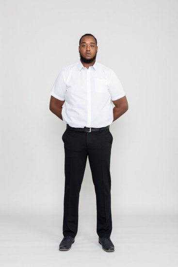 D555 Yarmouth Four Way Stretch Trouser With Flexible Waistband Black - Džinsai ir kelnės - Džinsai ir Kelnės - W40-W70