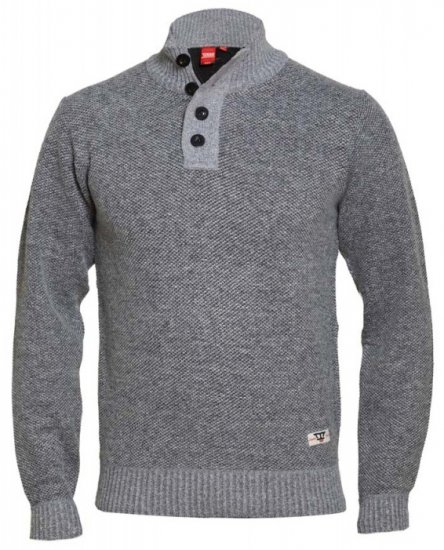 D555 Zane Sweater Grey - Megztiniai ir džemperiai - Megztiniai ir Džemperiai - 2XL-14XL