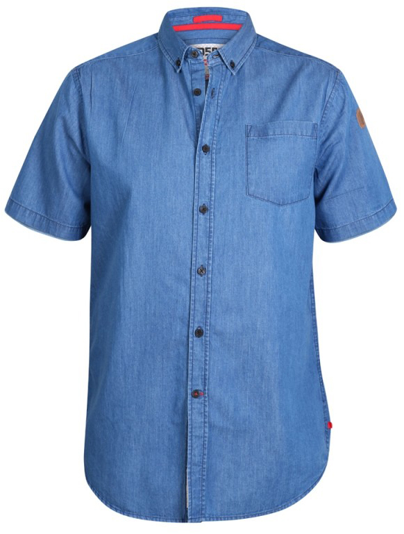 Didelio dydžio marškiniai D555 Arnold Denim Shirt - MotleyDenim.lt